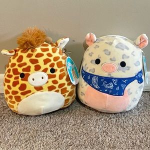 Rosey + Gary Squishmallow Set
